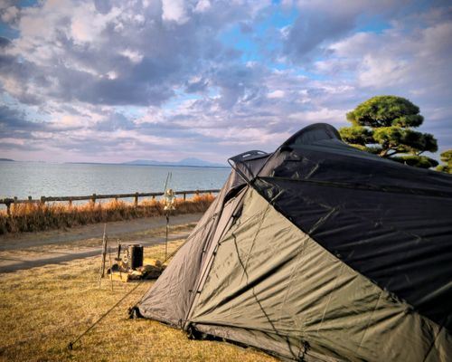 俺のあそびฅ(o&lsquo;ⓛ&rsquo;o)ฅ   なめキャン⛺ 天王崎公園 ソロキャンプ フリーサイト くまくまさんのキャンプブログ CAMPiii（キャンピー） -キャンプ専用SNS キャンプのすべてがここに集まる-