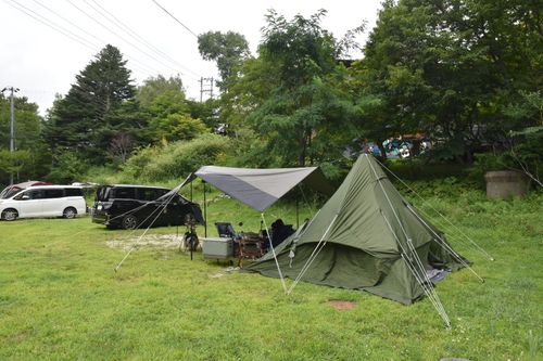 No.15 夏は標高 TINY GARDEN 蓼科 Camp Lodge & Cabins ファミリーキャンプ 区画サイト まささんのキャンプブログ CAMPiii（キャンピー） -キャンプ専用SNS キャンプのすべてがここに集まる-