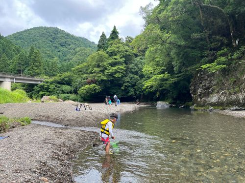 CAMPiii(キャンピー) ヨスケサンバジャロさんのキャンプブログ 賤ヶ岳登山からの川遊びキャンプ 大見いこいの広場