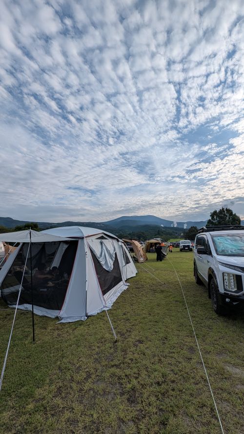 StarCamp 2025 in 南九州に参戦! 霧島高原国民休養地キャンプ場 ファミリーキャンプ 区画サイト オートサイト ヒゲキャンさんのキャンプブログ CAMPiii(キャンピー) -キャンプ専用SNS キャンプのすべてがここに集まる-