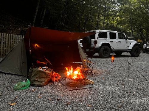 鮎釣り行って🐟キャンプ場へGo❗️ 山伏オートキャンプ場 ソロキャンプ オートサイト 区画サイト 441campさんのキャンプブログ CAMPiii（キャンピー） -キャンプ専用SNS キャンプのすべてがここに集まる-