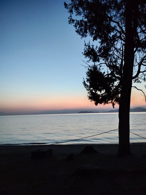 強風でお試しタープ 青柳浜キャンプ場 ソロキャンプ 区画サイト おっとまんSさんのキャンプブログ CAMPiii（キャンピー） -キャンプ専用SNS キャンプのすべてがここに集まる-