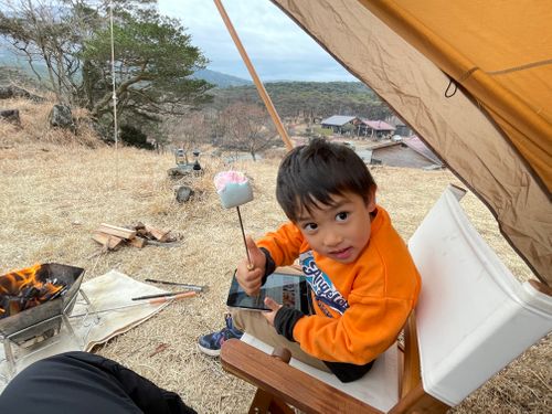 5歳児キャンパー🤭 えびの高原 キャンプ村 ソロキャンプ 区画サイト Anomiさんのキャンプブログ CAMPiii（キャンピー） -キャンプ専用SNS キャンプのすべてがここに集まる-