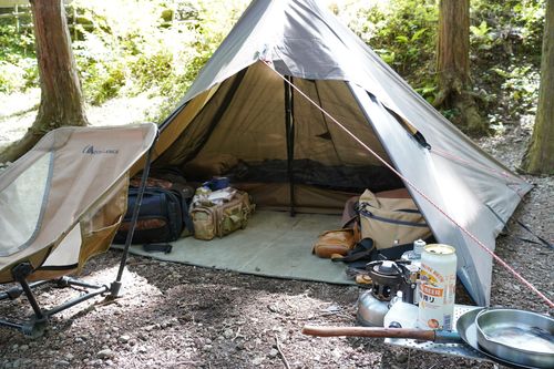 安定のクアハウス クアハウス山小屋 ソロキャンプ 区画サイト 週末スナフキンさんのキャンプブログ CAMPiii（キャンピー） -キャンプ専用SNS キャンプのすべてがここに集まる-