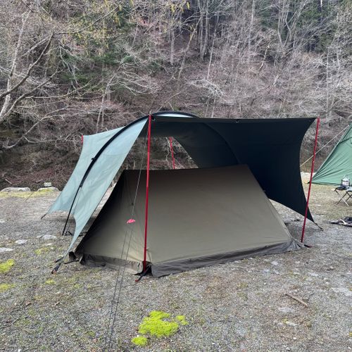 思いがけず花見キャンプに ウェルキャンプ西丹沢 グループキャンプ 区画サイト xiongmaoさんのキャンプブログ CAMPiii（キャンピー） -キャンプ専用SNS キャンプのすべてがここに集まる-