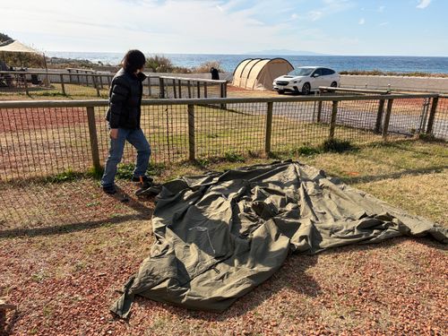 年越しキャンプ！⛺️ キャンプ マナビス 海サイト グループキャンプ 区画サイト オートサイト ぺちゃさんのキャンプブログ CAMPiii（キャンピー） -キャンプ専用SNS キャンプのすべてがここに集まる-
