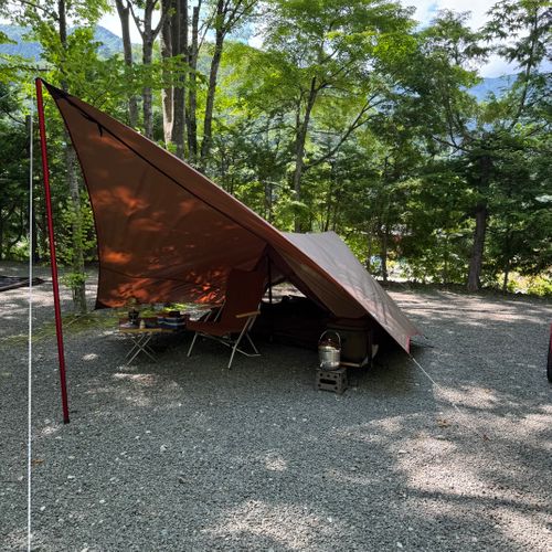 梅雨の晴れ間にいつもの場所で ソロキャンプ 区画サイト xiongmaoさんのキャンプブログ CAMPiii（キャンピー） -キャンプ専用SNS キャンプのすべてがここに集まる-