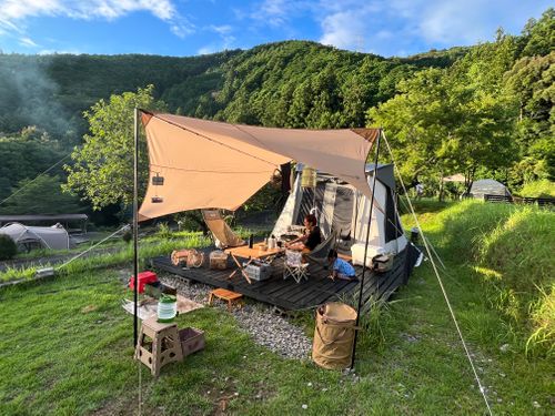 川の魅力に惹かれてリピート 奥伊勢フォレストピア 宮川山荘 ファミリーキャンプ 区画サイト オートサイト ヨスケサンバジャロさんのキャンプブログ CAMPiii(キャンピー) -キャンプ専用SNS キャンプのすべてがここに集まる-