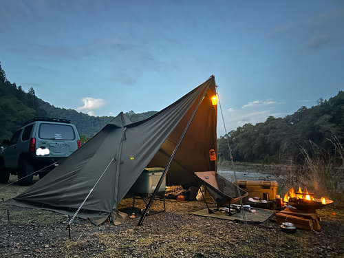 キャンプ日和。　雨男が向かう。 田辺川湯キャンプ場 ソロキャンプ グループキャンプ フリーサイト △kuuga△さんのキャンプブログ CAMPiii（キャンピー） -キャンプ専用SNS キャンプのすべてがここに集まる-