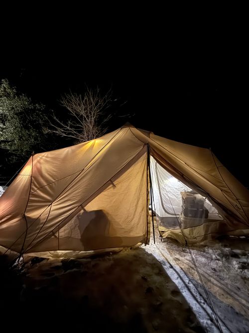 妻の読みは素晴らしい！友人家族と2026年キャンプ初め♪ 鮎の里公園キャンプ場 ファミリーキャンプ グループキャンプ 区画サイト Como_outdoorさんのキャンプブログ CAMPiii（キャンピー） -キャンプ専用SNS キャンプのすべてがここに集まる-