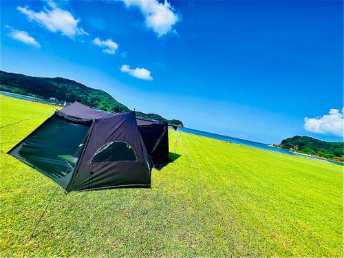 CAMPiii（キャンピー） おじキャン△さんのキャンプブログ 初めてのキャンプ場？でおじうさ+○○キャン△ in 阿川ほうせんぐり海浜公園 〜 CAMP NO.149 阿川ほうせんぐり海浜公園