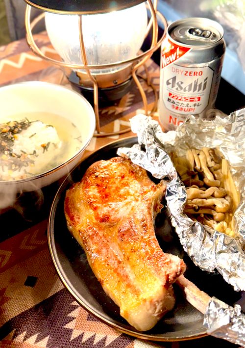 星降らぬ曇天の野営にて最高の肉の仕上がり ほしふるキャンプ場 ソロキャンプ 区画サイト EJIさんのキャンプブログ CAMPiii(キャンピー) -キャンプ専用SNS キャンプのすべてがここに集まる-