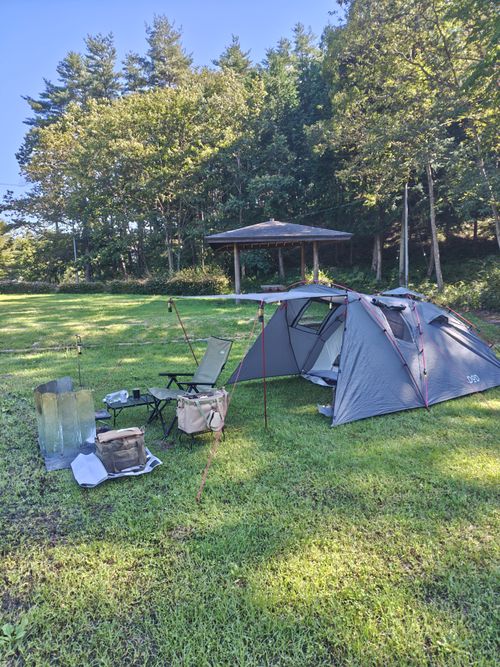 台風一過 あいの沢オートキャンプ場 ソロキャンプ フリーサイト けい＠福島県さんのキャンプブログ CAMPiii（キャンピー） -キャンプ専用SNS キャンプのすべてがここに集まる-