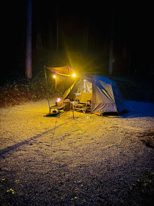 №81 オートキャンプFUJICHU ソロキャンプ 区画サイト 1711_Campさんのキャンプブログ CAMPiii（キャンピー） -キャンプ専用SNS キャンプのすべてがここに集まる-