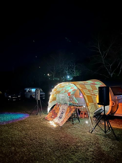 お隣さんは熊本から17時間かけてきたらしい🤣 村山ジャンボ キャンプ場 skitさんのキャンプブログ CAMPiii（キャンピー） -キャンプ専用SNS キャンプのすべてがここに集まる-