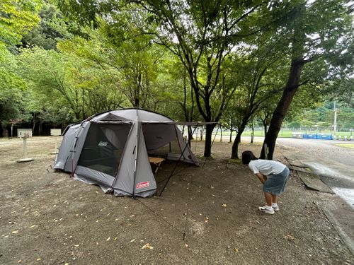 大雨予報のダムキャンプ 下北山村 ファミリーキャンプ 区画サイト △kuuga△さんのキャンプブログ CAMPiii（キャンピー） -キャンプ専用SNS キャンプのすべてがここに集まる-