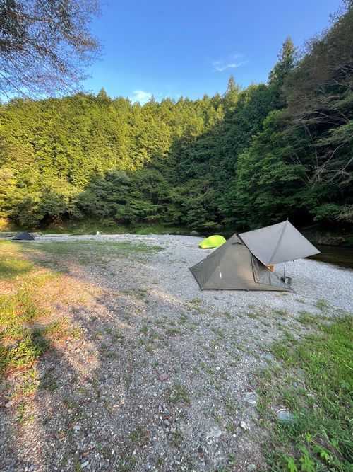 cazuキャンプ場の清流で涼みながらのソロキャンプ! CAZUキャンプ場 ソロキャンプ フリーサイト ma9さんのキャンプブログ CAMPiii(キャンピー) -キャンプ専用SNS キャンプのすべてがここに集まる-