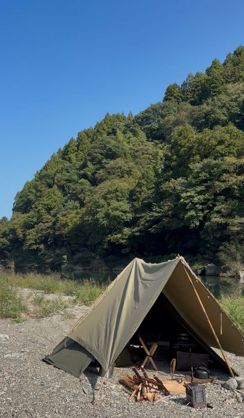 田舎っぺの汚宿🍂 前川キャンプ場 ソロキャンプ フリーサイト Camp 'n'g  Roll♪🏁さんのキャンプブログ CAMPiii（キャンピー） -キャンプ専用SNS キャンプのすべてがここに集まる-