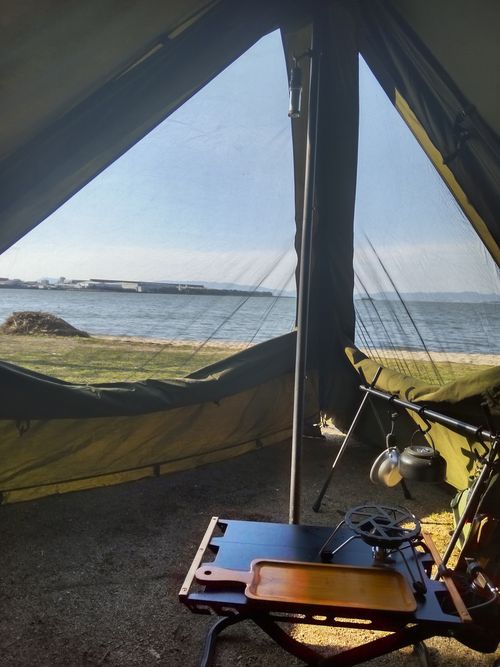 思い立ったら動け😜 十神山・なぎさ公園 ソロキャンプ 区画サイト マッサンさんのキャンプブログ CAMPiii（キャンピー） -キャンプ専用SNS キャンプのすべてがここに集まる-