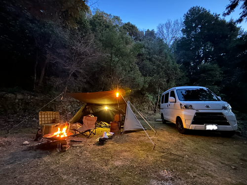 2月キャンプ　初めてと初めてキャンプ 和歌山キャンプ場 ゆらきゃんぷ ソロキャンプ グループキャンプ 区画サイト △kuuga△さんのキャンプブログ CAMPiii（キャンピー） -キャンプ専用SNS キャンプのすべてがここに集まる-