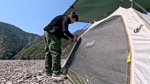 CAMPiii（キャンピー） HOTさんのキャンプブログ 「4月から値上げ&hellip;なのにガラガラ&hellip;キャンプブーム終わった？三連休のキャンプ場で天ぷらキャンプ」【前編】つり橋の里キャンプ場。 つり橋の里キャンプ場