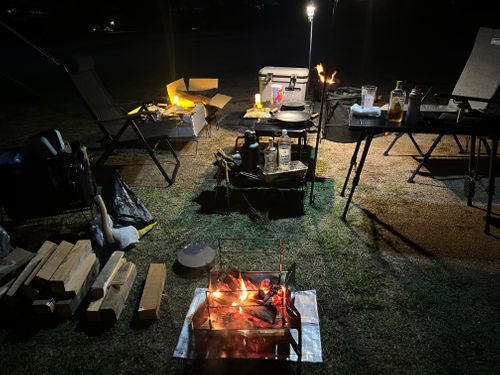 ハイボールで秋キャンプ 岩倉ファームパークキャンプ場 グループキャンプ フリーサイト マツさんのキャンプブログ CAMPiii（キャンピー） -キャンプ専用SNS キャンプのすべてがここに集まる-