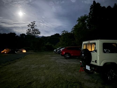 満月の武甲山🌝20人のCAMPiiiメンバーと過ごした贅沢なキャンプナイト☆。.:＊・゜ ともえ川Park グループキャンプ Jimko☆さんのキャンプブログ CAMPiii（キャンピー） -キャンプ専用SNS キャンプのすべてがここに集まる-