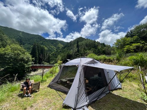夏キャンプ　涼を求めて山奥へ NOSEGAWA GARDEN ファミリーキャンプ 区画サイト △kuuga△さんのキャンプブログ CAMPiii（キャンピー） -キャンプ専用SNS キャンプのすべてがここに集まる-