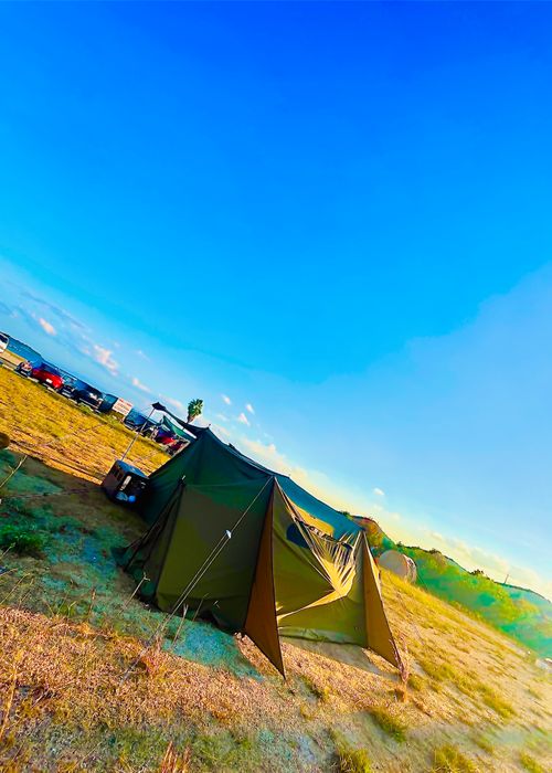 秋穂の名物《車海老を喰らう》おじうさグルキャン△ in 美濃ケ浜海浜公園キャンプ場 〜 CAMP NO.160 美濃ケ浜海浜広場 ソロキャンプ ファミリーキャンプ グループキャンプ フリーサイト おじキャン△さんのキャンプブログ CAMPiii（キャンピー） -キャンプ専用SNS キャンプのすべてがここに集まる-