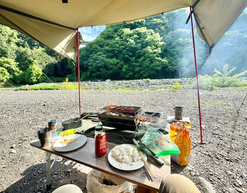 道志の快晴デイ 新戸キャンプ場 グループキャンプ ソロキャンプ フリーサイト EJIさんのキャンプブログ CAMPiii（キャンピー） -キャンプ専用SNS キャンプのすべてがここに集まる-