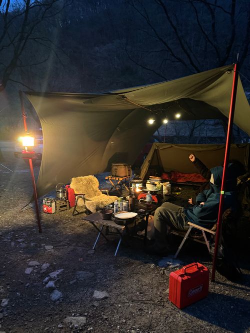 思いがけず花見キャンプに ウェルキャンプ西丹沢 グループキャンプ 区画サイト xiongmaoさんのキャンプブログ CAMPiii（キャンピー） -キャンプ専用SNS キャンプのすべてがここに集まる-