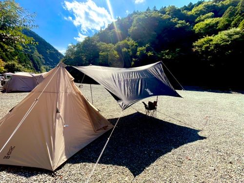 CAMPiii（キャンピー） ぺちゃさんのキャンプブログ 初！川沿いキャンプ！ 神之川キャンプ場