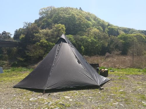 もう夏？の夜勤明けキャンプ 角田大橋河川敷 ソロキャンプ フリーサイト ウエィダーさんのキャンプブログ CAMPiii（キャンピー） -キャンプ専用SNS キャンプのすべてがここに集まる-