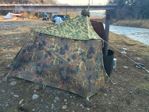 親子軍幕Session   角田大橋河川敷 ファミリーキャンプ フリーサイト ウエィダーさんのキャンプブログ CAMPiii（キャンピー） -キャンプ専用SNS キャンプのすべてがここに集まる-