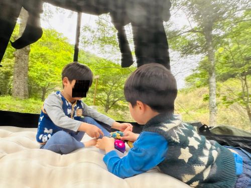 トラブルデイキャンプ 紀泉わいわい村 FUNNY HEARTH ファミリーキャンプ 区画サイト say Gさんのキャンプブログ CAMPiii（キャンピー） -キャンプ専用SNS キャンプのすべてがここに集まる-