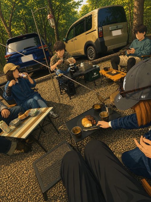 森のグルキャン CAMP&times;WOODS ファミリーキャンプ グループキャンプ 区画サイト オートサイト moreAiさんのキャンプブログ CAMPiii（キャンピー） -キャンプ専用SNS キャンプのすべてがここに集まる-
