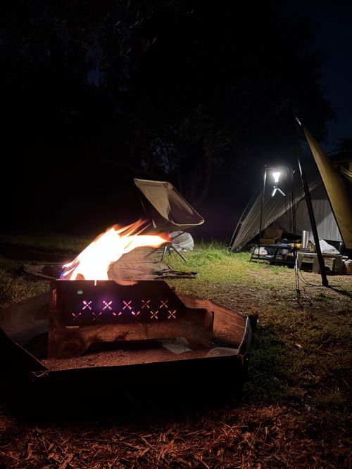 オリーブ畑で オキオリーブ ガーデン ソロキャンプ 区画サイト ゆうさんさんのキャンプブログ CAMPiii（キャンピー） -キャンプ専用SNS キャンプのすべてがここに集まる-