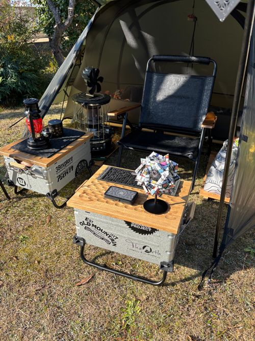 庭キャンしながらギア整理 ソロキャンプ フリーサイト まつけんさんのキャンプブログ CAMPiii（キャンピー） -キャンプ専用SNS キャンプのすべてがここに集まる-