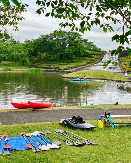 色々ありすぎるんだけど😆🎶アウトドアイベント開催だっちゃ 国営みちのく杜の湖畔公園 Oniyomeさんのキャンプブログ CAMPiii（キャンピー） -キャンプ専用SNS キャンプのすべてがここに集まる-