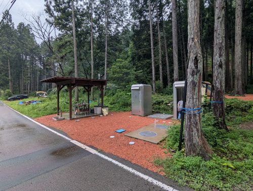 帰省からの戻りキャンツー旅① てゆりキャンプ場 ソロキャンプ 区画サイト 週末スナフキンさんのキャンプブログ CAMPiii（キャンピー） -キャンプ専用SNS キャンプのすべてがここに集まる-