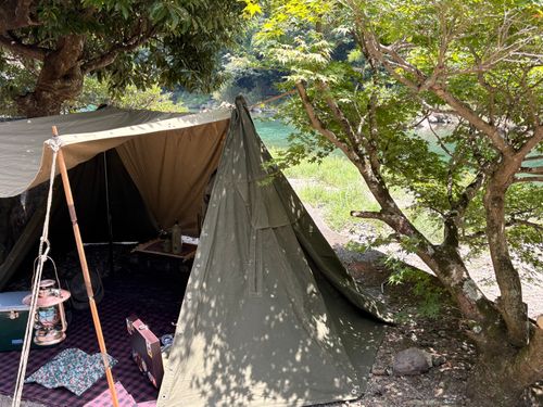 i.j.天幕🇯🇵＆ポ軍🇵🇱パップテント🏕️ 前川キャンプ場 ソロキャンプ フリーサイト Camp 'n'g  Roll♪🏁さんのキャンプブログ CAMPiii（キャンピー） -キャンプ専用SNS キャンプのすべてがここに集まる-