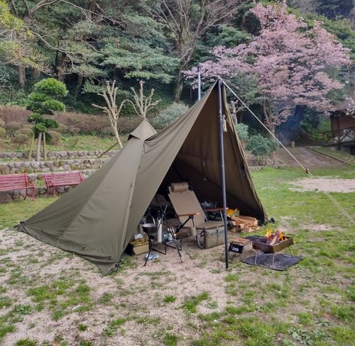 CAMPiii（キャンピー） マッサンさんのキャンプブログ 桜と夕焼けタイム 十神山・なぎさ公園