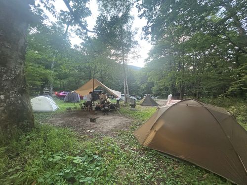 母子の夏休み大冒険🌻⛰️🥾 平湯キャンプ場 グループキャンプ はやぷささんのキャンプブログ CAMPiii（キャンピー） -キャンプ専用SNS キャンプのすべてがここに集まる-
