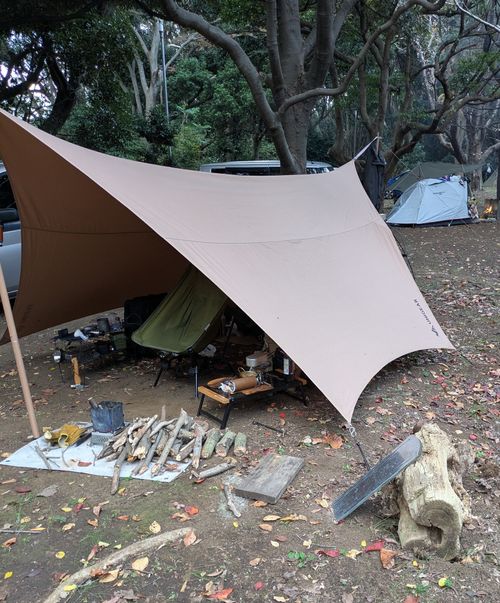 のんびり市営キャンプ　事件あり。 君津市 ソロキャンプ フリーサイト geenさんのキャンプブログ CAMPiii（キャンピー） -キャンプ専用SNS キャンプのすべてがここに集まる-