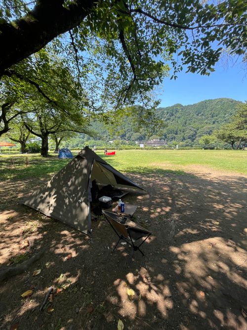 久しぶりの上大島の木陰でデュオキャン! 上大島キャンプ場 ソロキャンプ グループキャンプ フリーサイト ma9さんのキャンプブログ CAMPiii(キャンピー) -キャンプ専用SNS キャンプのすべてがここに集まる-