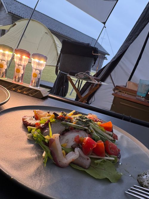 GW白馬グルキャンの前に〜こんな景色を見にちょっと能登まで🚗&sup3;₃ Camping Spot Hamano グループキャンプ フリーサイト ぷりんさんのキャンプブログ CAMPiii（キャンピー） -キャンプ専用SNS キャンプのすべてがここに集まる-