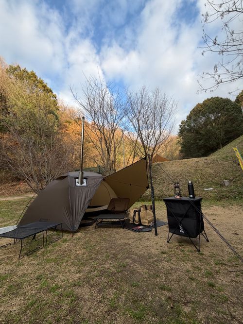 新幕 畦田キャンプ場 ソロキャンプ フリーサイト ゆうさんさんのキャンプブログ CAMPiii（キャンピー） -キャンプ専用SNS キャンプのすべてがここに集まる-