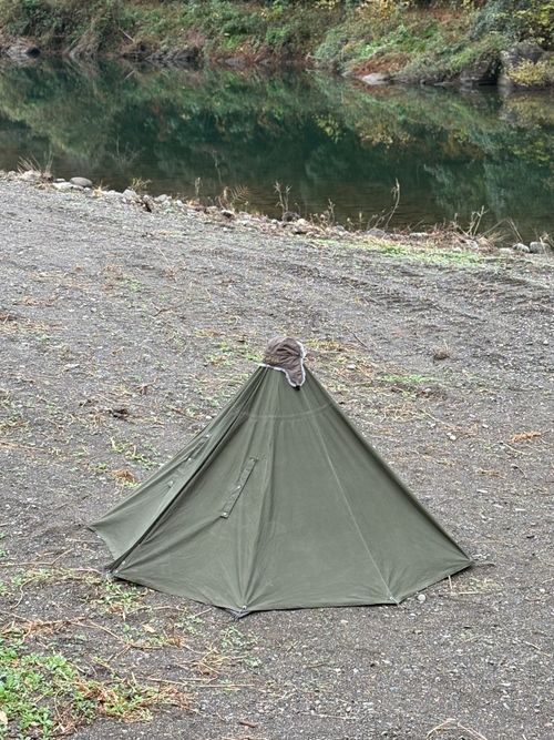 【秘密基地】子供と一緒にクリ軍幕キャンプ🌲 前川キャンプ場 ファミリーキャンプ フリーサイト camping roll♪さんのキャンプブログ CAMPiii（キャンピー） -キャンプ専用SNS キャンプのすべてがここに集まる-