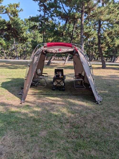 テント生存確認の為のデイキャンプ 浜寺公園 フリーサイト yosihikozc4さんのキャンプブログ CAMPiii（キャンピー） -キャンプ専用SNS キャンプのすべてがここに集まる-