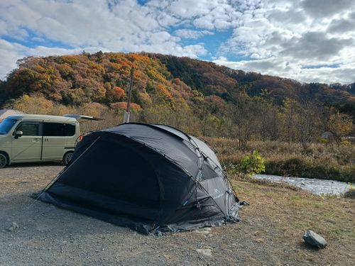 夜勤明けのお籠りキャンプ 角田大橋河川敷 ソロキャンプ フリーサイト ウエィダーさんのキャンプブログ CAMPiii（キャンピー） -キャンプ専用SNS キャンプのすべてがここに集まる-